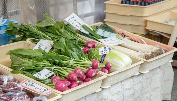 Morning market near the Takayama festival.