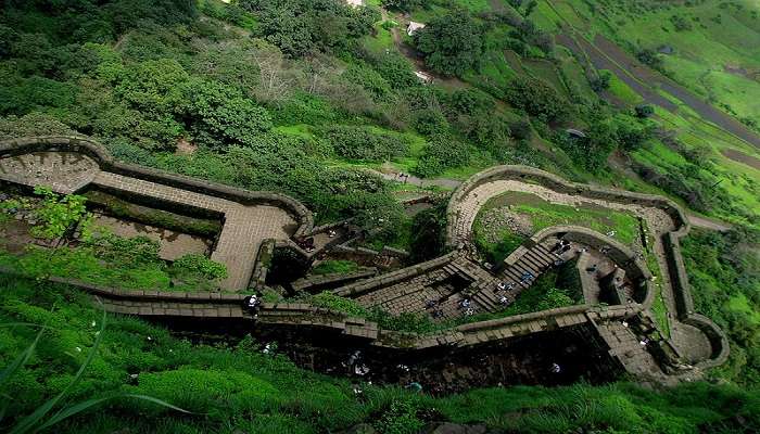 Lohagad Fort a top Lonavala places to visit in one day.