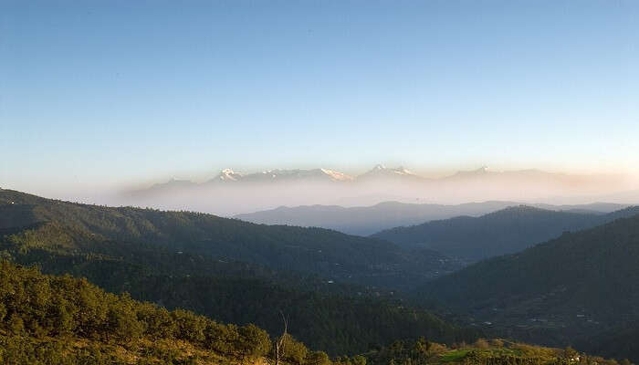 The majestic view from Mukteshwar which is one of the best places to visit in Bhowali.