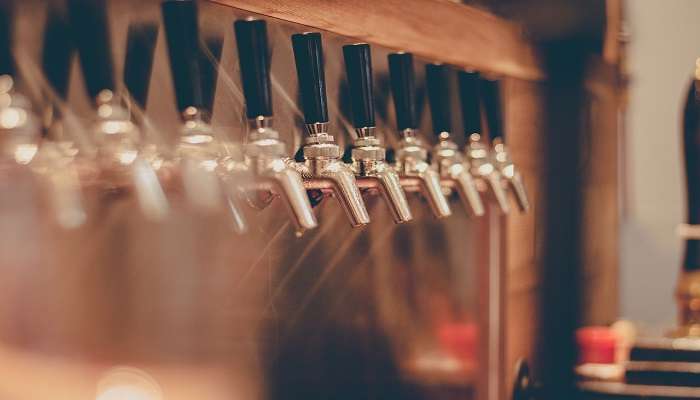 Beers on tap at the best pub in Narrabri.