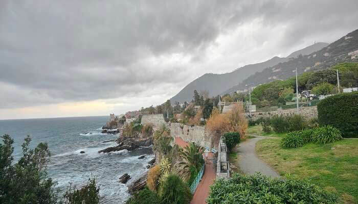 Coastline in Genoa 