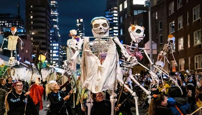 Grand celebration of Halloween in New York