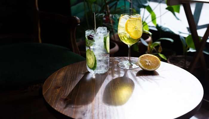 The classic cocktails at the table  in One of the best Pubs in Woolloomooloo