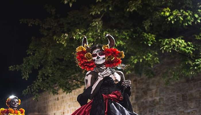 View of Day of the Dead, one of the best places to visit during Halloween