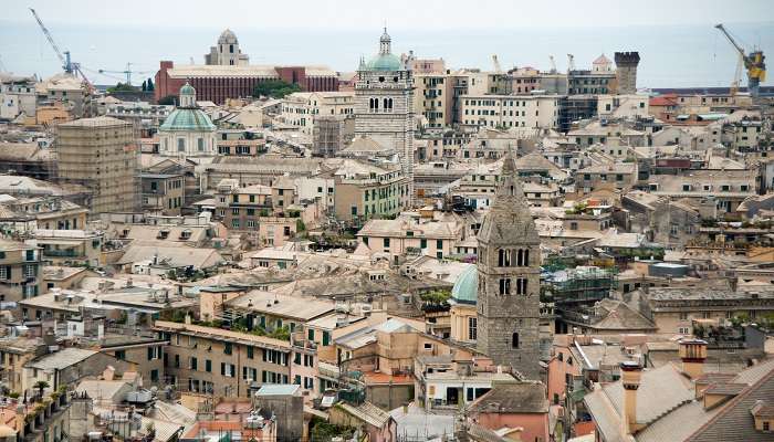 Old City is the historical heart of Genoa, Italy. 