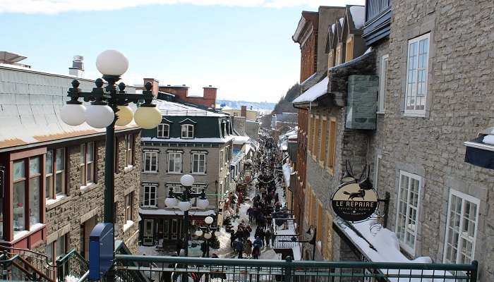 A panoramic view of the old Quebec.