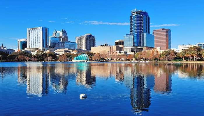 The morning view of Orlando.