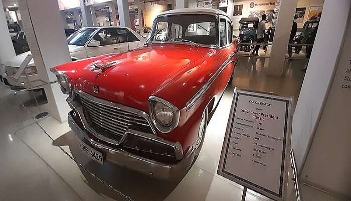 Interior of the GD Naidu Car Museum