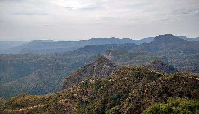 Beautiful view of the mountain peak