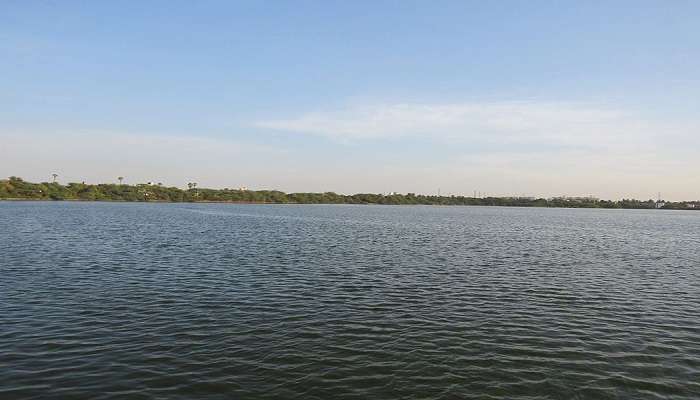 A view of Paruthipattu Lake