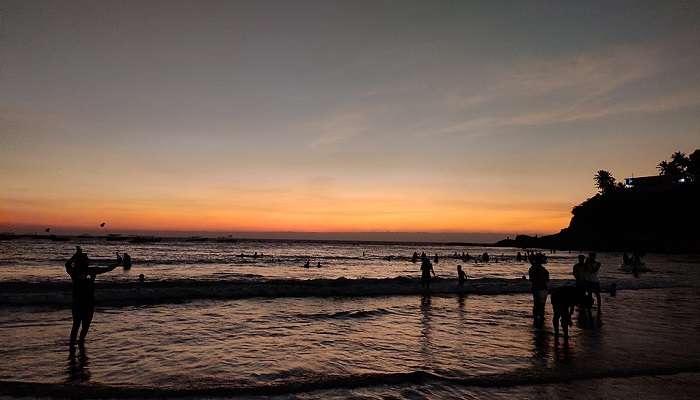 Sunset view at Baga Beach