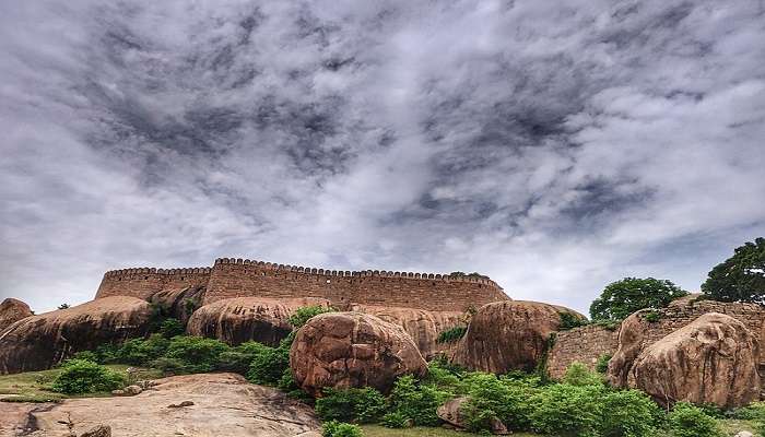 The view of Thirumayam Fort