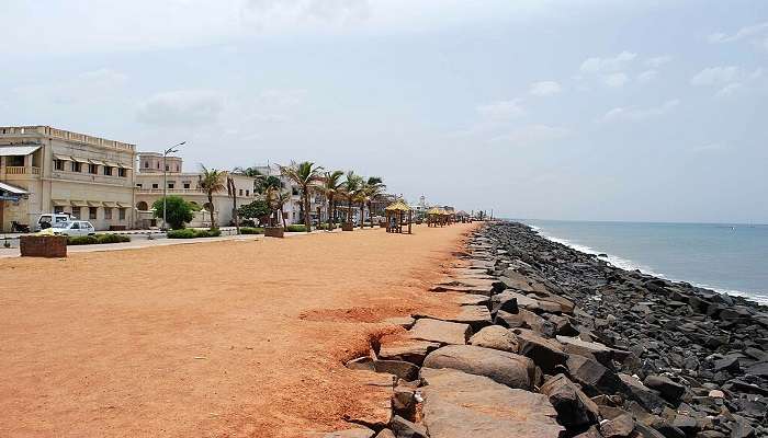 Promenade Beach in Pondicherry