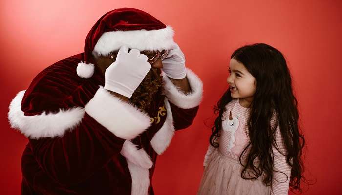 Santa at the Niagara Falls Festival of Lights