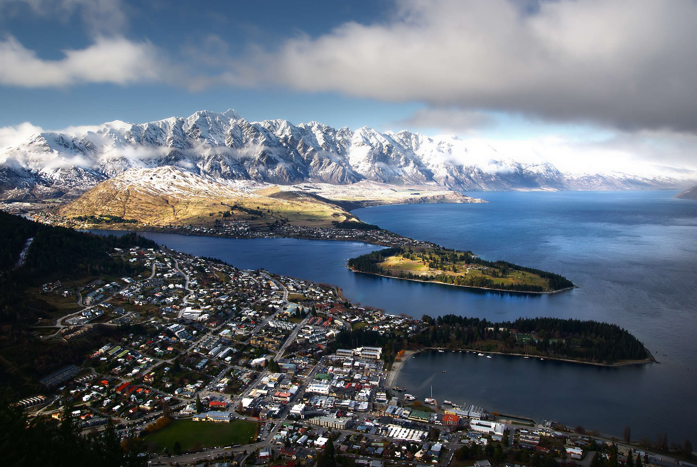 La vue magnifique de Queenstown