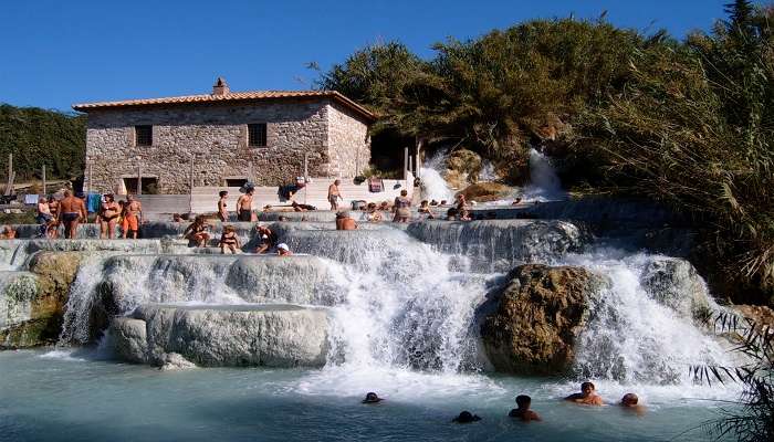 For a more laid-back experience, head to the thermal springs of Saturnia 