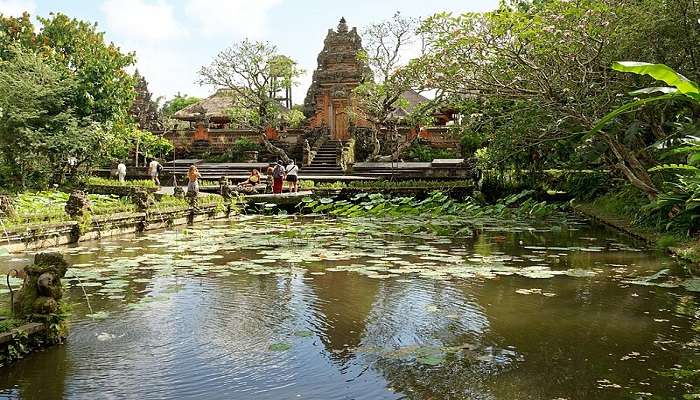 Worship at this Saraswati temple situated at Street in Ubud