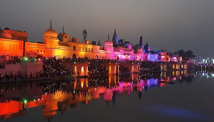 Saryu River a best places to visit in Ayodhya in 1 day.