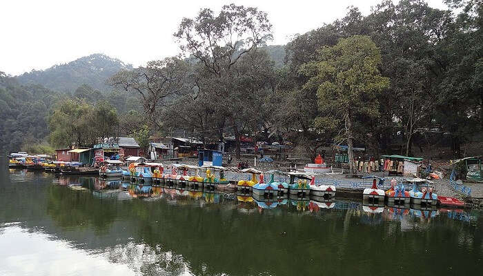 Picturesque view of Sattal with its lakes and green vegetation chain one of the top places to visit in Bhowali.