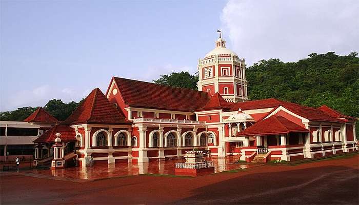 Front view of the Shantadurga in Goa.