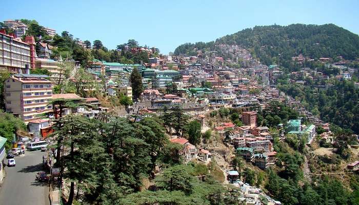 La vue panaromique de Shimla