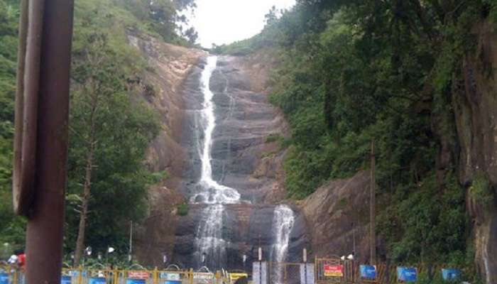 The view of Silver Falls, Kodaikanal