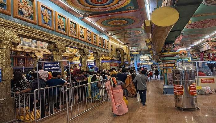 Devotees at Vinayagar Temple