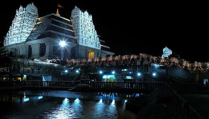 Festive celebrations at Sri Sri Radha Krishna Chandra Temple.