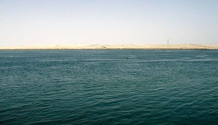 Take a trip to the Suez Canal.