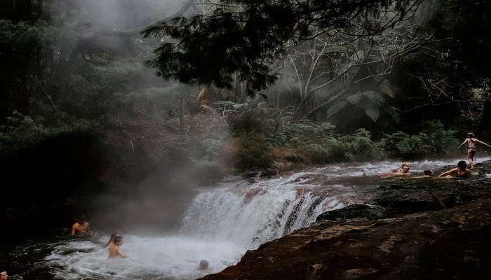 The pool at the base of Talakona Falls is great for swimming