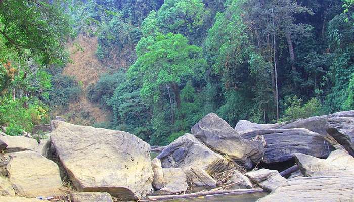 The view around Kanthanpara waterfall