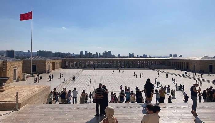 Wide view of The Ceremonial Plaza.