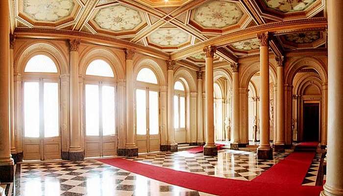 Tourists admiring the Hall of Honor, a famous attraction near Anıtkabir.