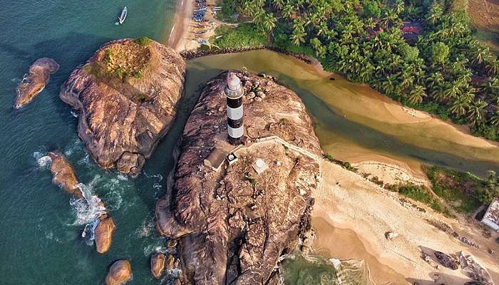 The Majestic Lighthouse at the Stunning Kaup Beach