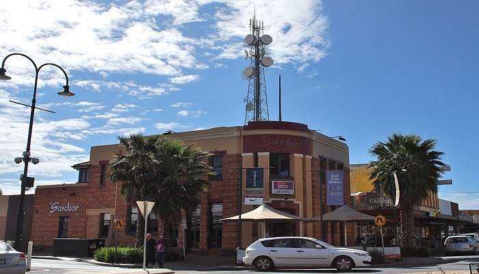 An exterior view of the Sandbar Mildura, One of the most iconic pubs of Mildura