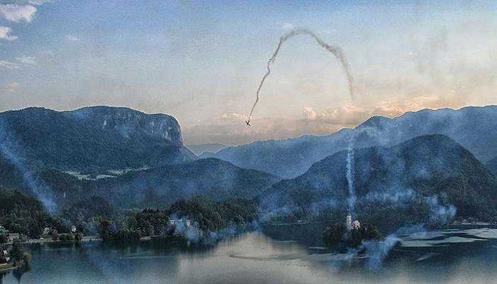 Spectacular view of the Lake Bled