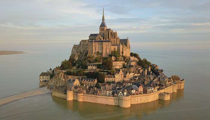 View of Mont Saint-Michel from the nearby coast