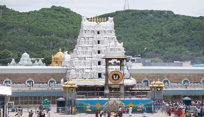 The majestic Tirumala temple