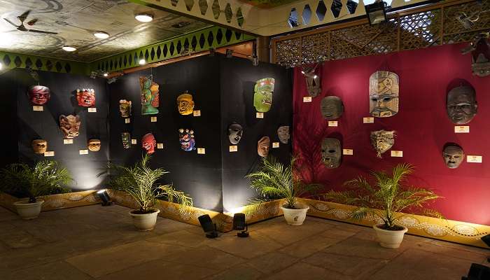 The gallery is based on the spiritual and religious concepts of the tribal people