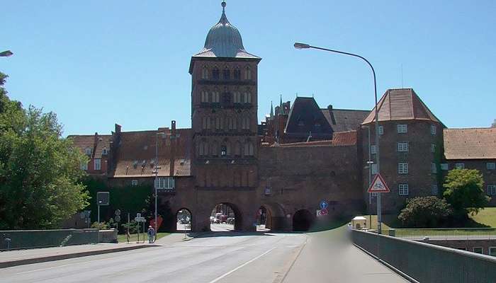 Historical gate in Lübeck