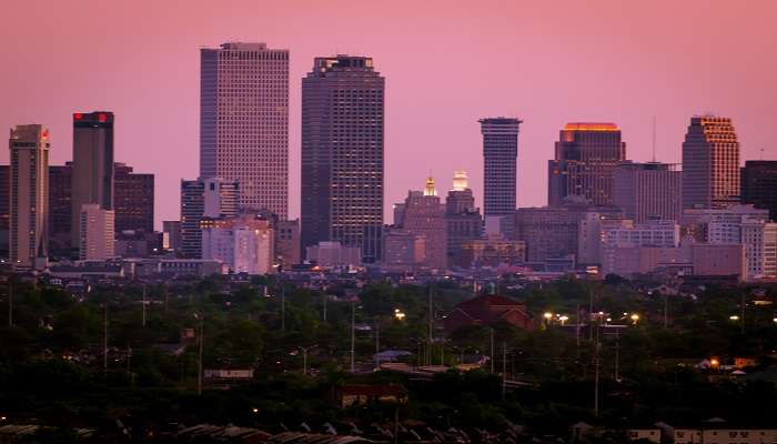 The skyline of New Orleans