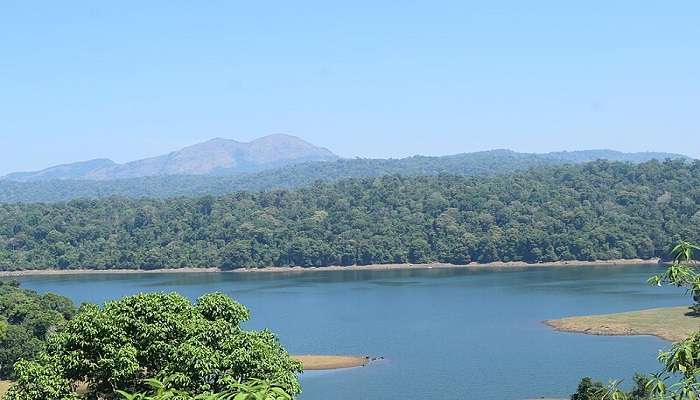 Sholayar dam reservoir.