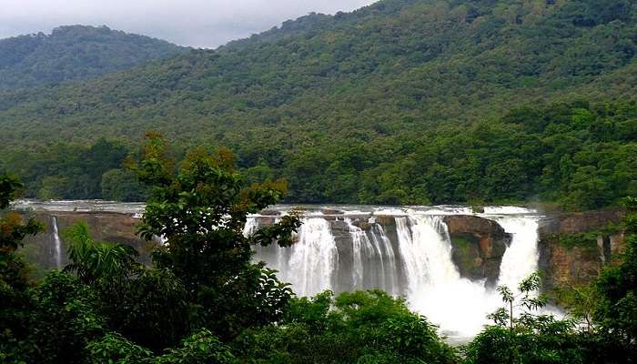 The majestic view of Athirappilly Waterfalls, Kerala