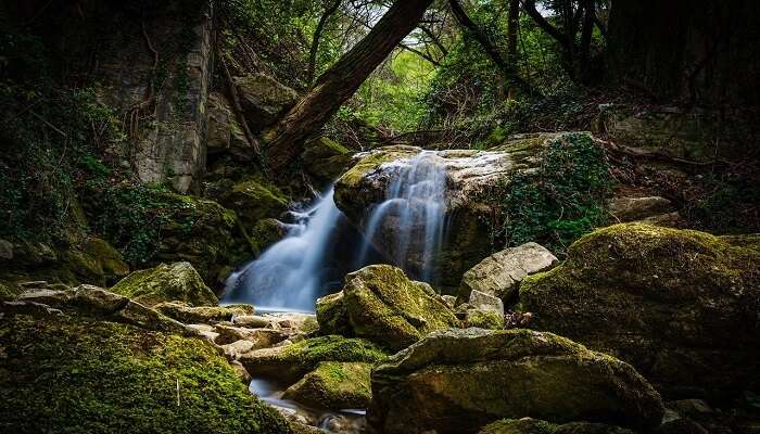 Balta Waterfall near the kasar devi temple.