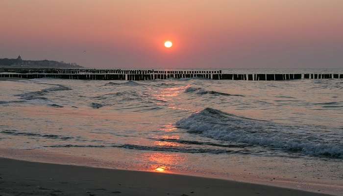 Visit Serenity Beach in the evening for a sunset view