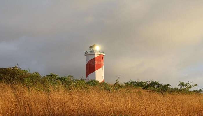 View of the lighthouse from Betul Beach 