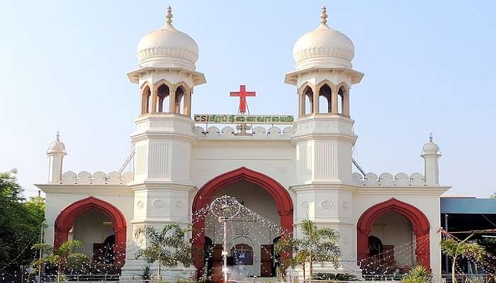 Front view of Brough Memorial Church, one of the best places to visit near erode