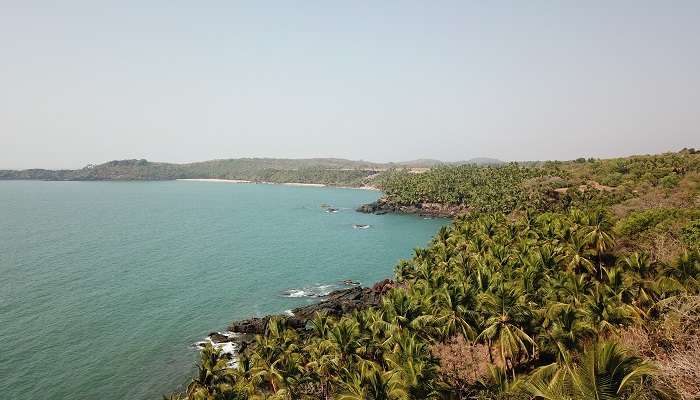 Beautiful nature view from Cabo de Rama Fort 