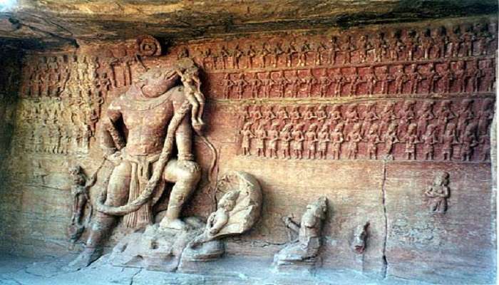 The Cave sculpture depicting Varaha avatar 