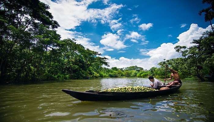 A short drive away from Nui Sam, the Chau Doc Floating Market is a must-visit spot